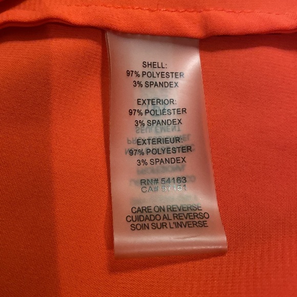 Calvin Klein Flowing Red Tank Top with Black Piping Size XL - Picture 6 of 7